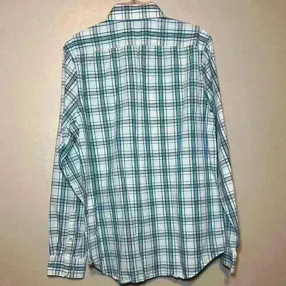 Express Fitted Mens Shirt Long Sleeve Button Up Multicolor Small-P 14-14 1/2 - Picture 3 of 4